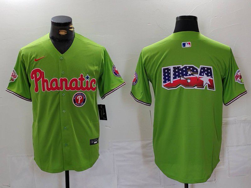 Men Philadelphia Phillies Blank Green Jointly 2024 Nike MLB Jersey style 8023